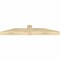 Ekena Millwork Portland Rough Sawn Timber Gable Bracket, Douglas Fir, 48"W x 8"H x 4"D x 4"F, 4/12 Pitch GBW048X08X0404POR00RDF - alternate 3